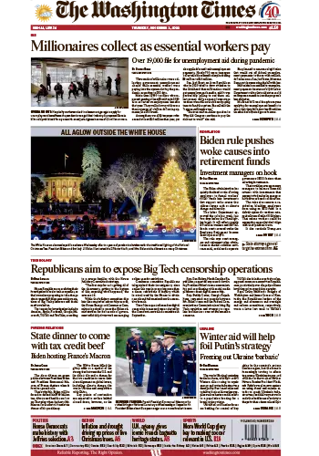 The Washington Times December 1 2022