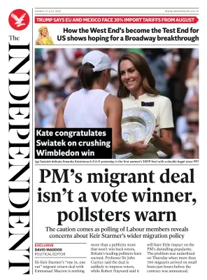 The Independent 13 July 2025