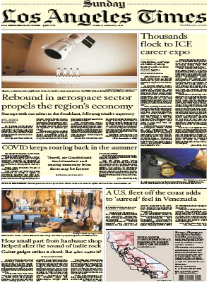 Sunday Los Angeles Times August 31 2025