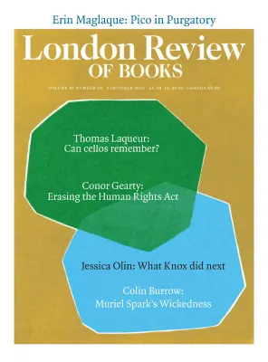 London Review of Books Vol. 47 No. 18 9 October 2025 1