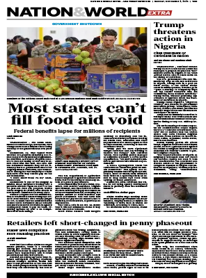 USA Today Nation World Extra November 02 2025