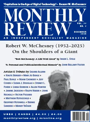 Monthly Review Vol. 77 no. 7 December 2025