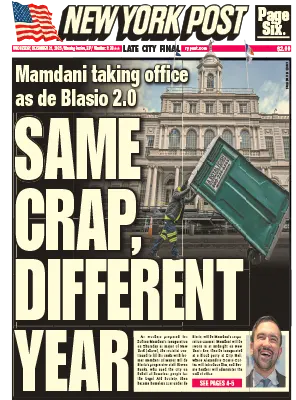 New York Post December 31 2025