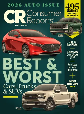 Consumer Reports Auto Issue March April 2026