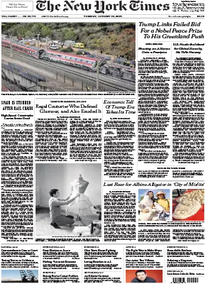 The New York Times 20 January 2026