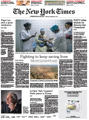 The New York Times International 13 January 2026