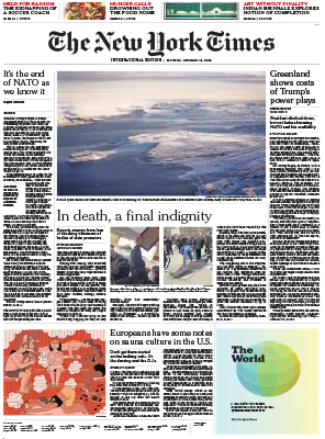 The New York Times International January 26 2026