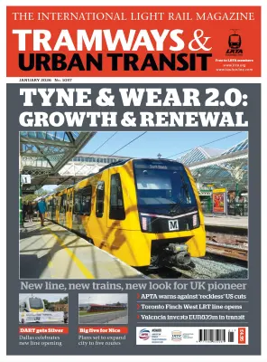 Tramways Urban Transit Issue no. 1057 Jan 2026