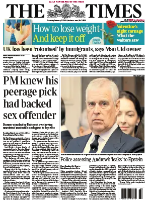 The Times 12 February 2026