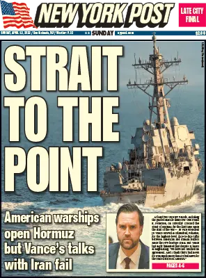 New York Post Sunday April 12 2026