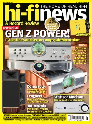 Hi Fi News September 2026