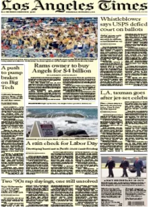Los Angeles Times September 2 2026